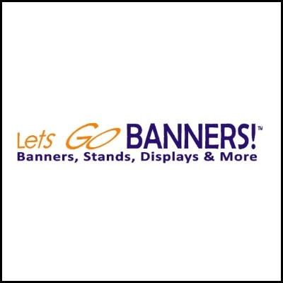 Let's Go Banners! Logo They offer banners, stands, displays and more